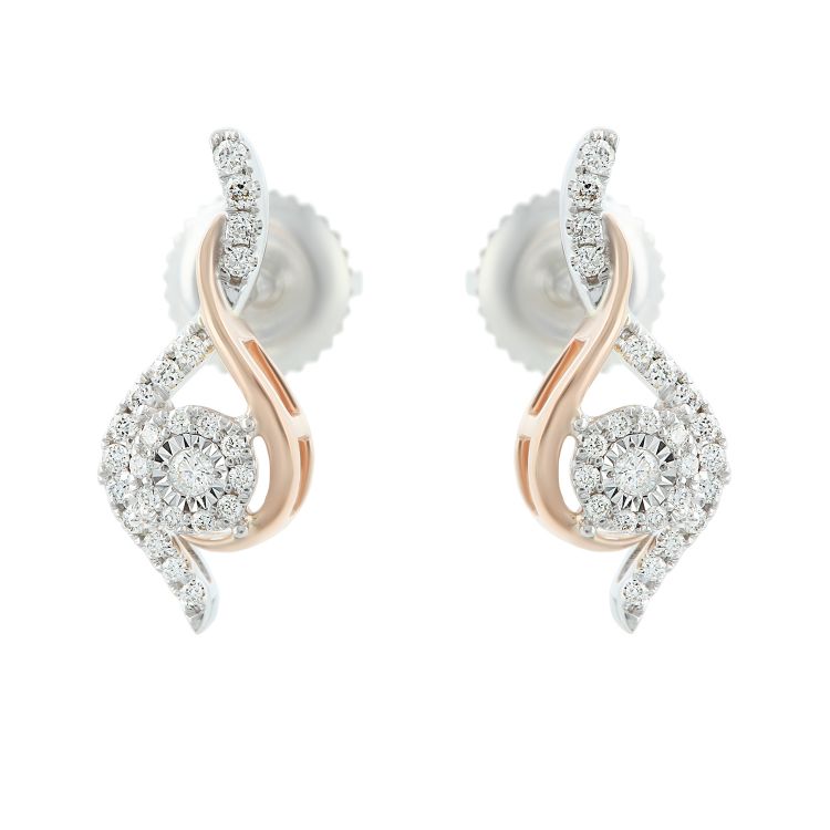 Pilt Kõrvarõngad teemantidega