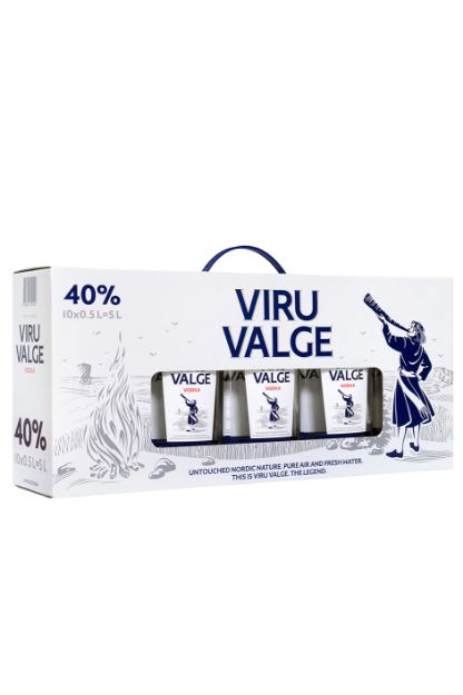 Pilt Viru Valge 40% 0,5 L Pet(kohver) 