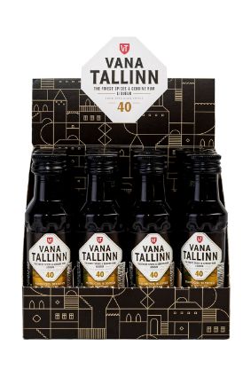 Pilt Vana Tallinn 40% 40 ml x 12 tk karbis 