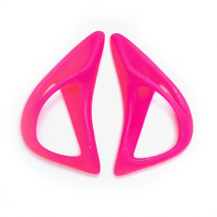 Pilt MO:ON Inta 5 cm neoonroosa kõrvarõngad