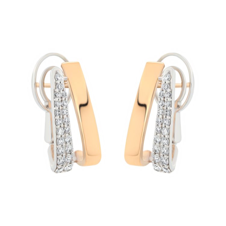 Pilt C&C Kõrvarõngad teemantidega