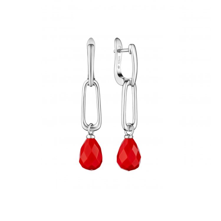 Pilt Gaura kõrvarõngad koralliga