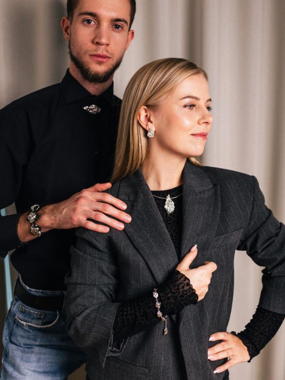 Pilt Lummus Kivikõva "Hõbekivi" kõrvarõngad